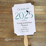 Personalized Graduation Favor Fan
