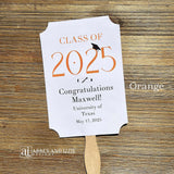 Personalized Graduation Favor Fan