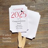 Personalized Graduation Favor Fan