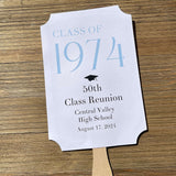 Class Reunion Favor Fans Personalized