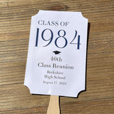 Class Reunion Favor Fans Personalized