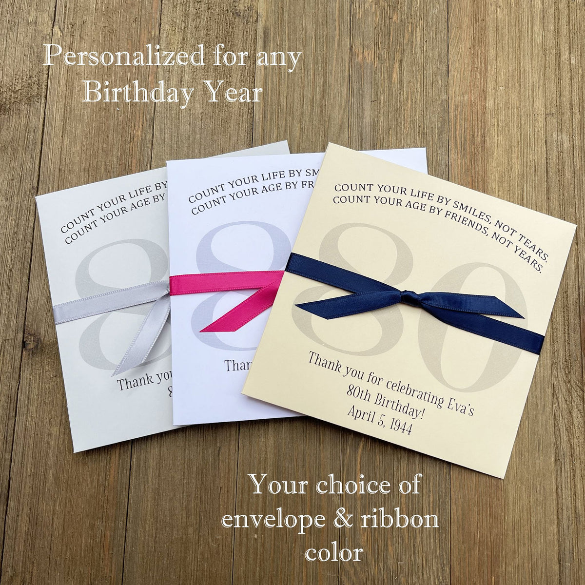 Personalized birthday store ribbon