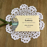 Unique Wedding Favors 'If Life is a Lottery We've Already Won'.  Personalzied lottery ticket holders for the bride and groom.  Wedding favors that are fun and easy.  Your choice of colors to match your wedding theme.