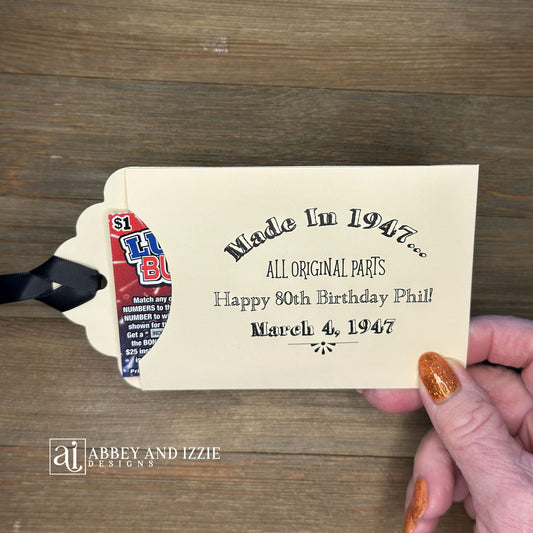 Fun Vintage Adult Birthday Party Favors