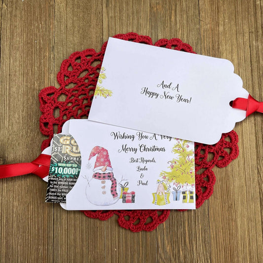 Small Christmas gift Lottery Ticket Envelopes Gift Card Holders