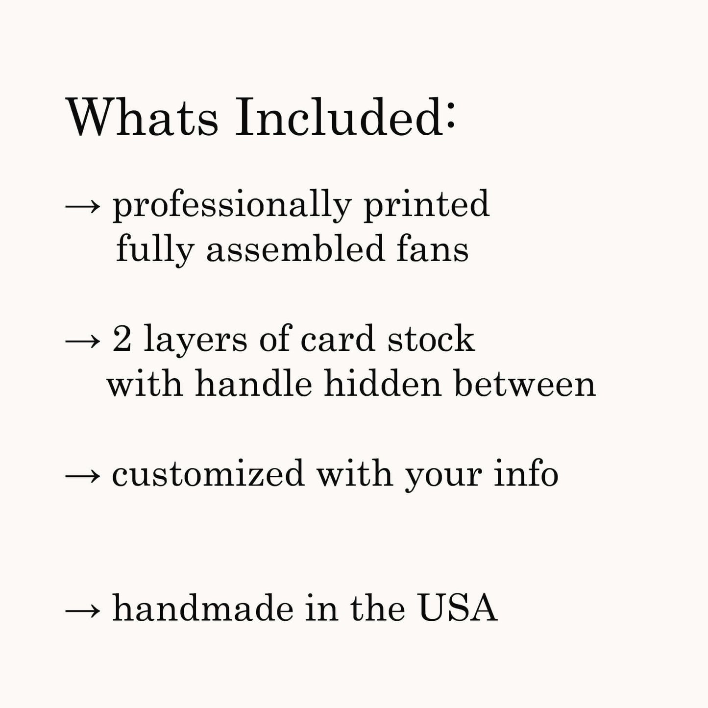 Whats included