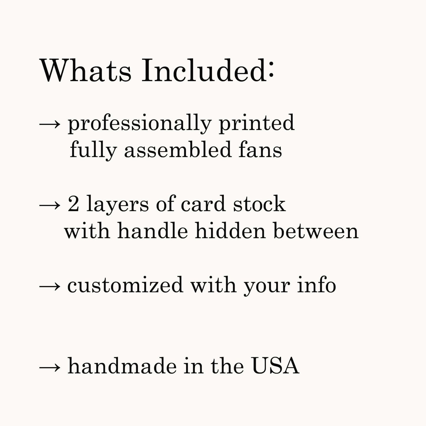 Whats included