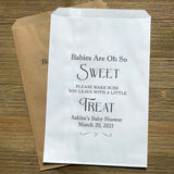 Personalized Baby Shower Favor Bags 'Babies are oh so Sweet' make sure your guests leave with a treat.