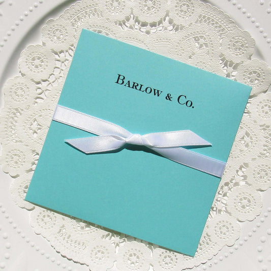 Eye catching and elegant, the distinctive design of these lovely Aqua Blue Wedding Favors are sure to compliment your wedding theme. Give your guests a chance to win big by enclosing a scratch off lotto ticket.