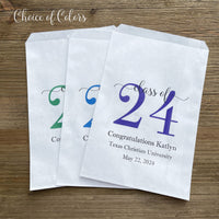 Graduation favor bags for the Class of 2024