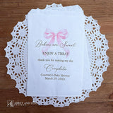 Pink Bow Baby Shower Bags
