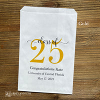 Graduation favor bags for the Class of 2025