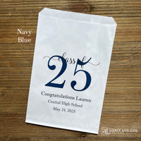 Graduation favor bags for the Class of 2025