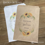 Sunflower Wedding Favor Bags