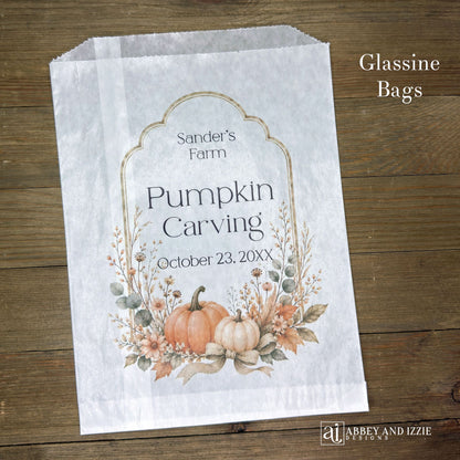 Personalized Fall Festival, Fall Gathering Bags Trunk or Treat Bags