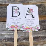 Tropical Themed Wedding Fans