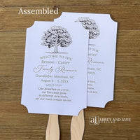 These personalized family reunion fans are a thoughtful and practical way to keep your loved ones cool and comfortable during your family reunion. The fans feature a personalized design and message, making them a unique and memorable keepsake for your family to cherish for years to come.