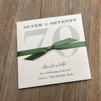 70th Birthday Party Favors