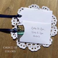 Wedding Lottery Ticket Envelopes Personalized
