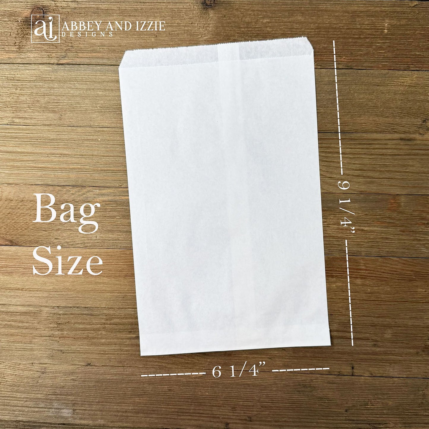White bag size