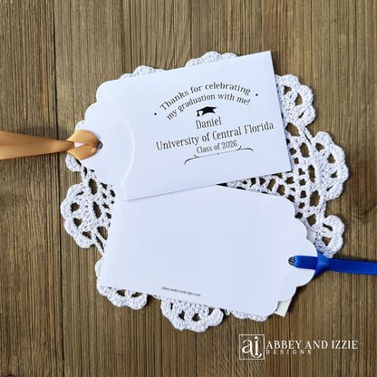 Fun Graduation Party Favors Personalized . Lotto ticket envelopes personalized for the graduate with your choice of ribbon color.  Fun graduation favors for everyone to enjoy.  