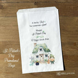 Make your event unforgettable with our expertly crafted St. Patrick's Day party favor bags personalized just for you. Designed with authentic holiday aesthetics, these bags serve as the perfect vessel for distributing gifts and treats to your guests. Whether you're planning an intimate celebration or a large-scale event, these favor bags demonstrate your commitment to quality and attention to detail. These are perfect for a St. Patrick's Day promotion with your company name printed.  