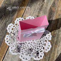 Personalized Pink Favor Boxes