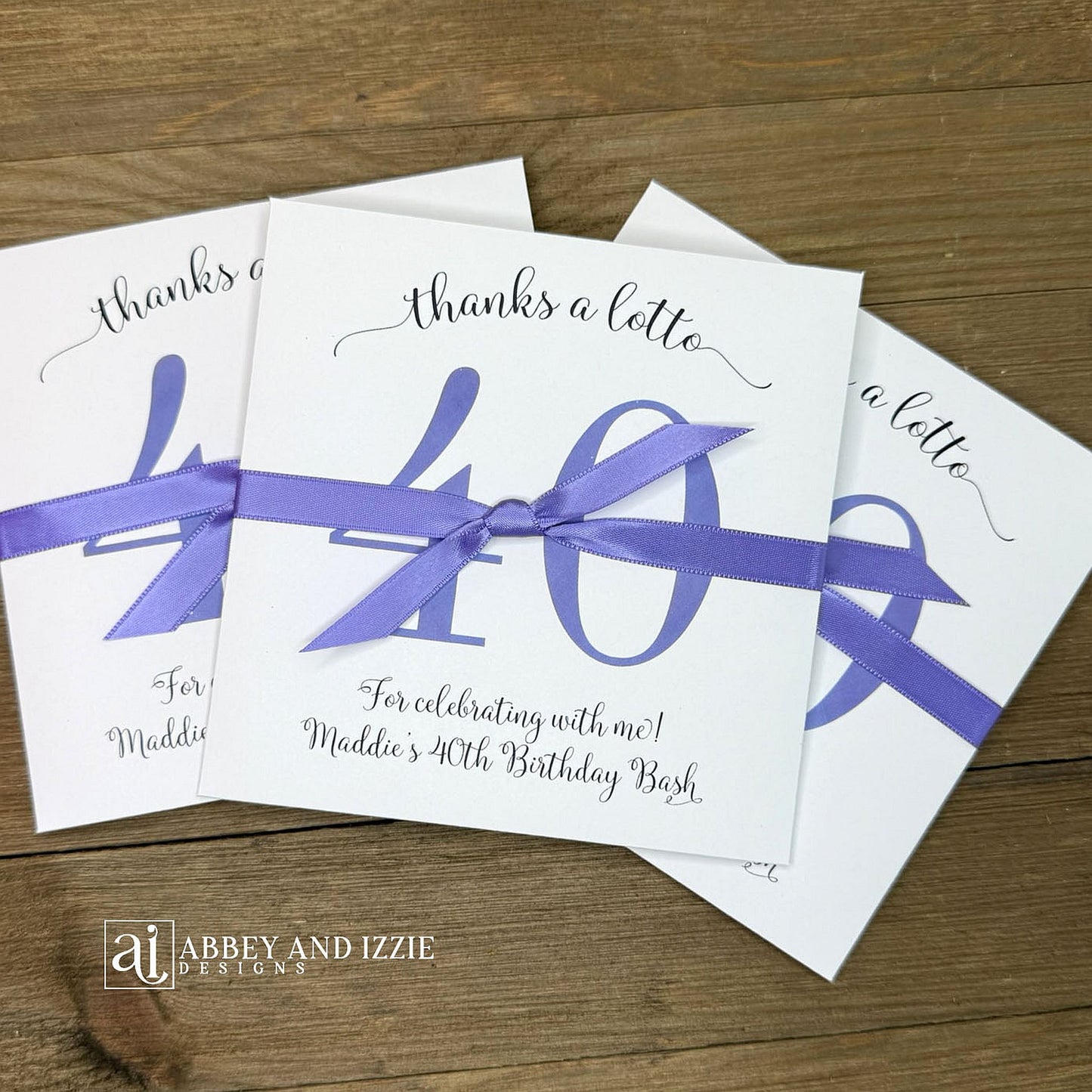 Reveal the fun with our Scratch Card Birthday Party Favors—interactive keepsakes that delight guests of all ages. Enclose a scratch card inside these beautiful envelopes, perfect for adding an extra layer of excitement to your celebration. Ideal for birthday parties, these customizable favors let you personalize for the guest of honor.&nbsp; Constructed from durable white cardstock, shipped to you assembled and ready for your event.&nbsp; Your choice of number and ribbon color, customize for any birthday.