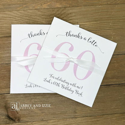 Reveal the fun with our Scratch Card Birthday Party Favors—interactive keepsakes that delight guests of all ages. Enclose a scratch card inside these beautiful envelopes, perfect for adding an extra layer of excitement to your celebration. Ideal for birthday parties, these customizable favors let you personalize for the guest of honor.&nbsp; Constructed from durable white cardstock, shipped to you assembled and ready for your event.&nbsp; Your choice of number and ribbon color, customize for any birthday.