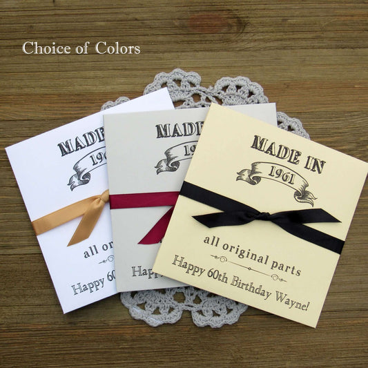 Vintage Birthday Party Favors , slide a lotto ticket in for a fun ice breaker.  Your choice of envelope and ribbon color which comes attached.  