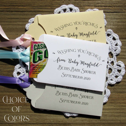 Personalized Baby Shower Lottery Ticket Favors, Your guests will be thrilled to get a lottery ticket favor and a chance to win big