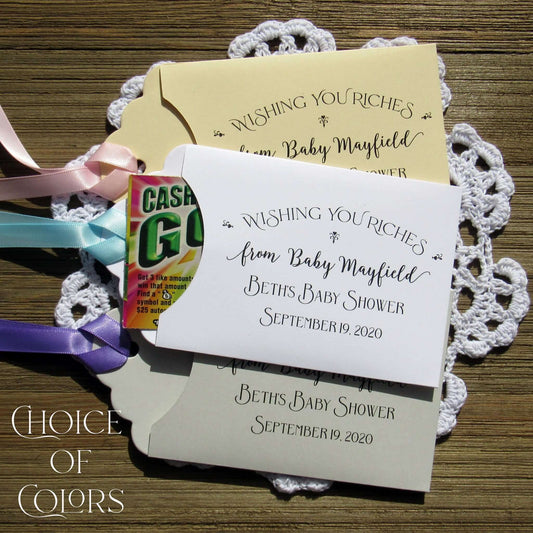 Personalized Baby Shower Lottery Ticket Favors, Your guests will be thrilled to get a lottery ticket favor and a chance to win big