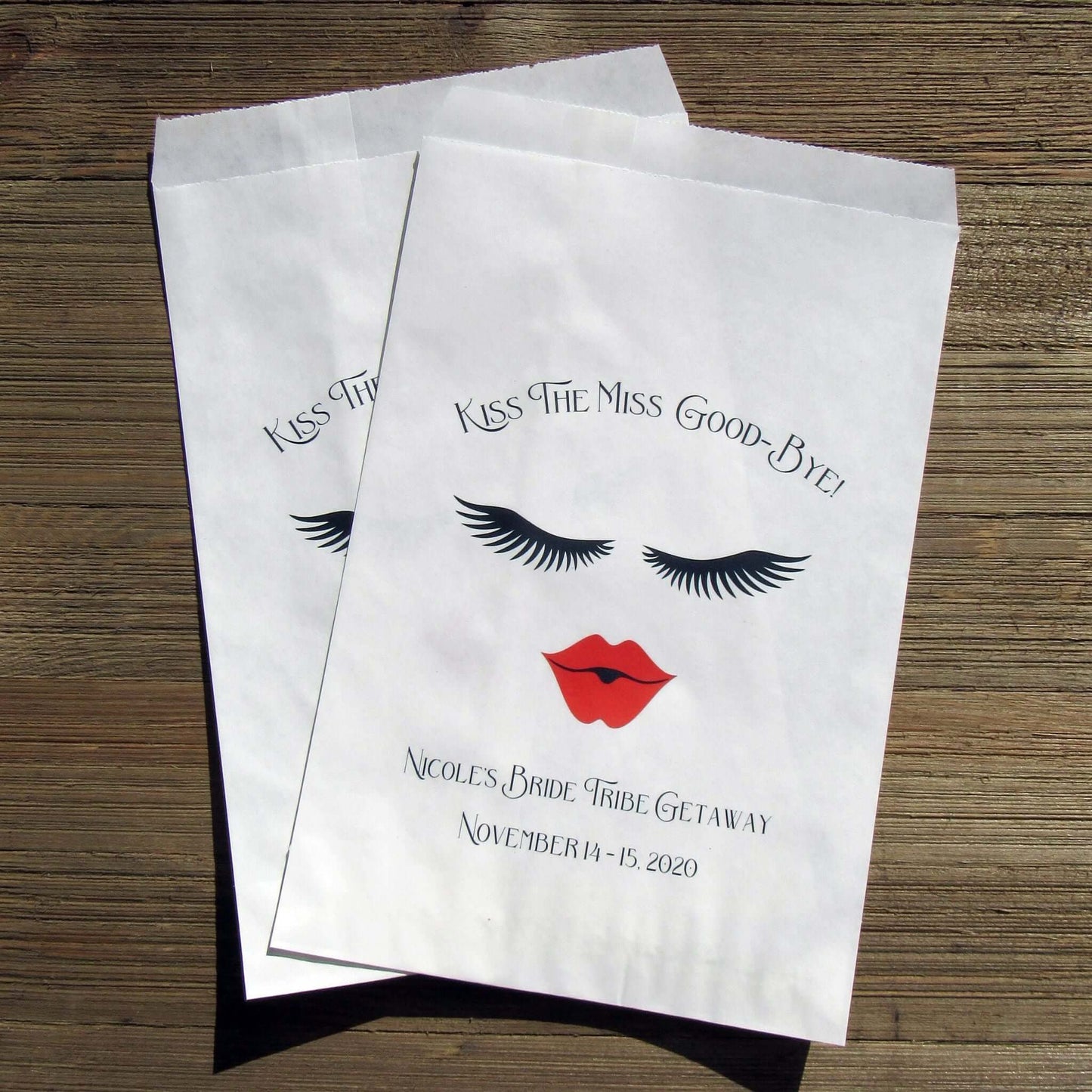  Bride Tribe Favor Bagsare perfect for that Bride Tribe Getaway, printed on white bags and personalized for the bride to be.