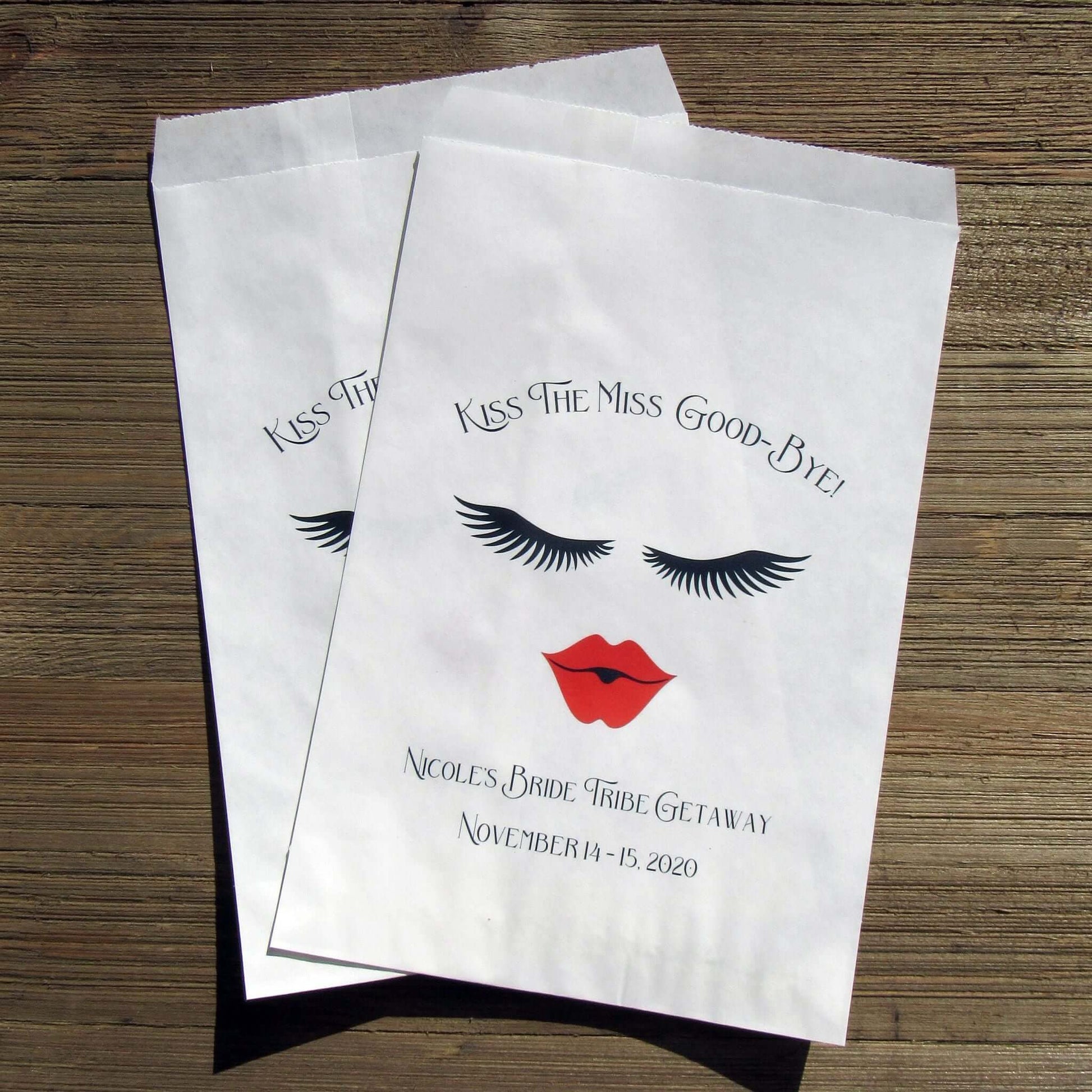  Bride Tribe Favor Bagsare perfect for that Bride Tribe Getaway, printed on white bags and personalized for the bride to be.
