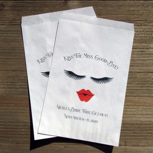  Bride Tribe Favor Bagsare perfect for that Bride Tribe Getaway, printed on white bags and personalized for the bride to be.