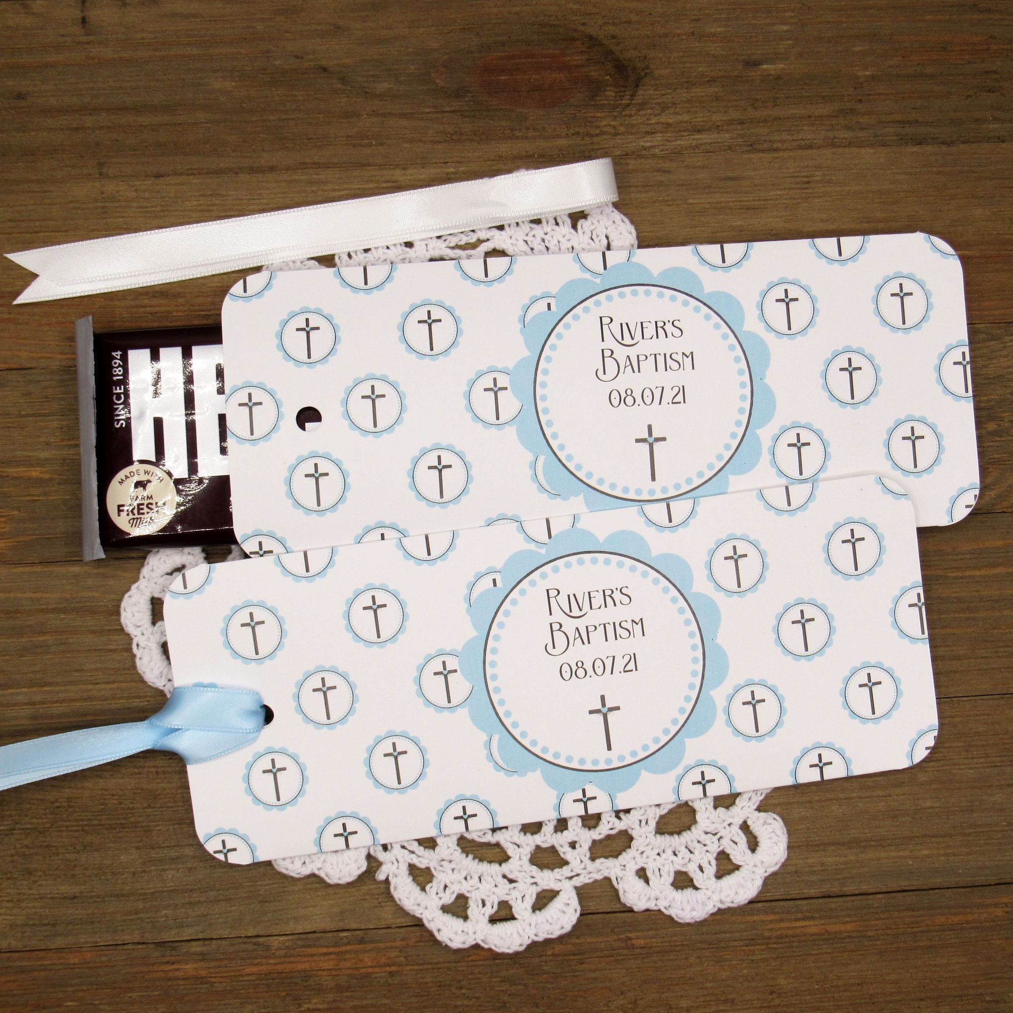 Fashion boy baptism favors ideas