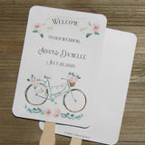 Personalized Fans for Wedding Favors