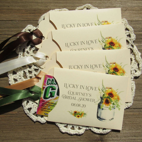 flower seeds wedding favors Sunflower Bridal Shower Favors