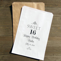 Sweet 16 favor bags